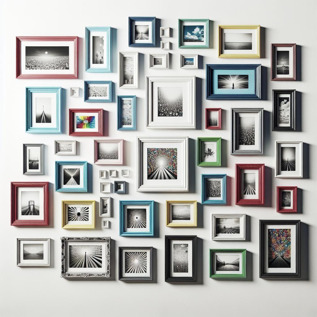Choisir la Couleur Idéale de Cadre pour un Mur Blanc