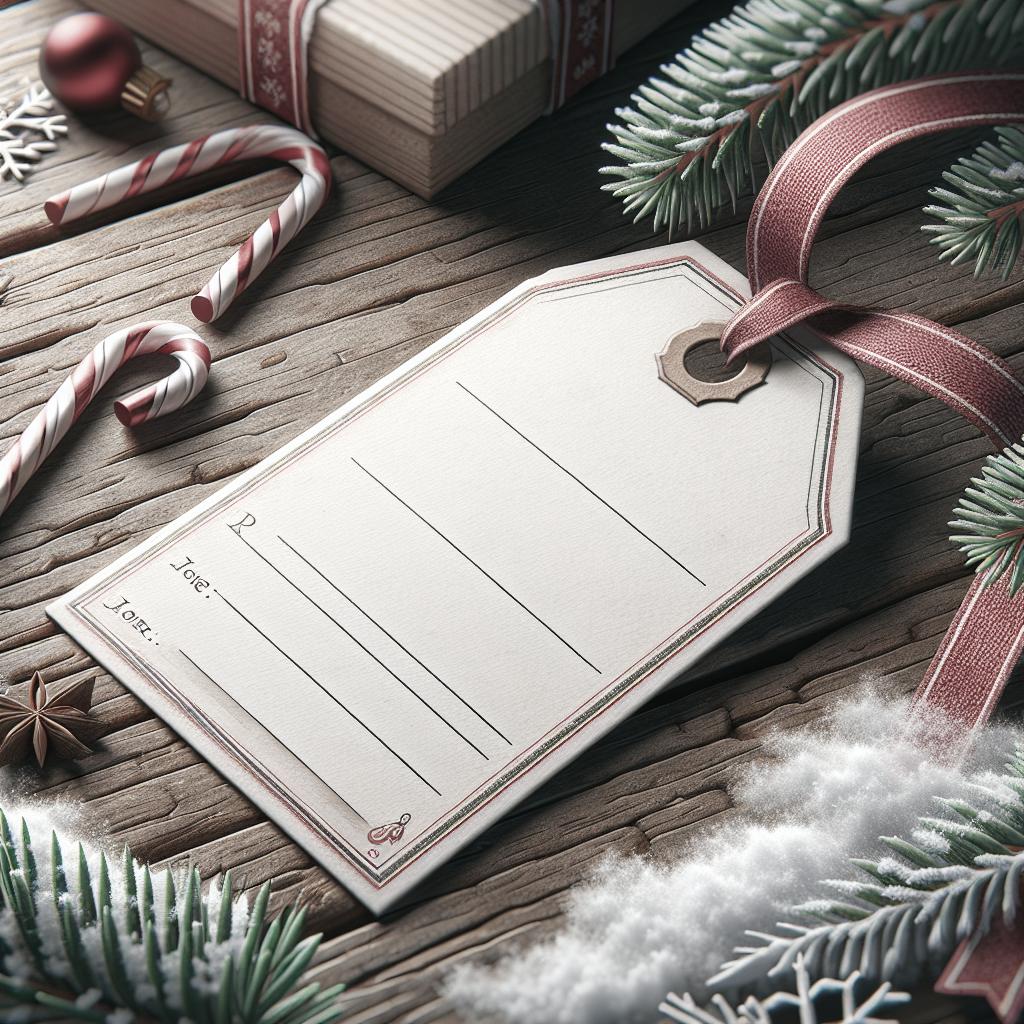 Étiquettes de Noël : Imprimez et Personnalisez Facilement